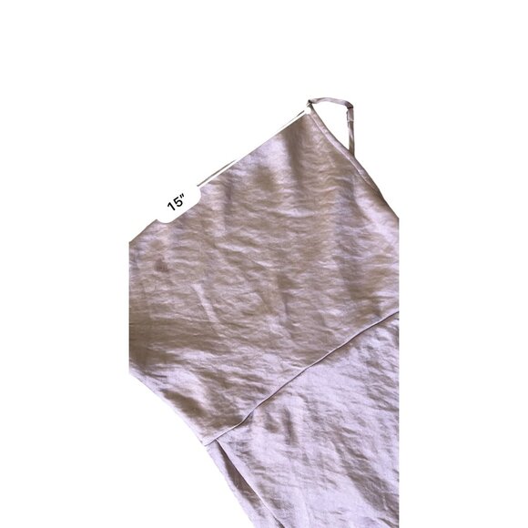 Hey Babe Midi Slip Dress Medium Pink Satin Evening Party Holiday Feminine Flirty - Picture 5 of 11